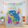 Happy Disney Long Hair Princess Rapunzel Princess Blanket Fleece Customized Blanket