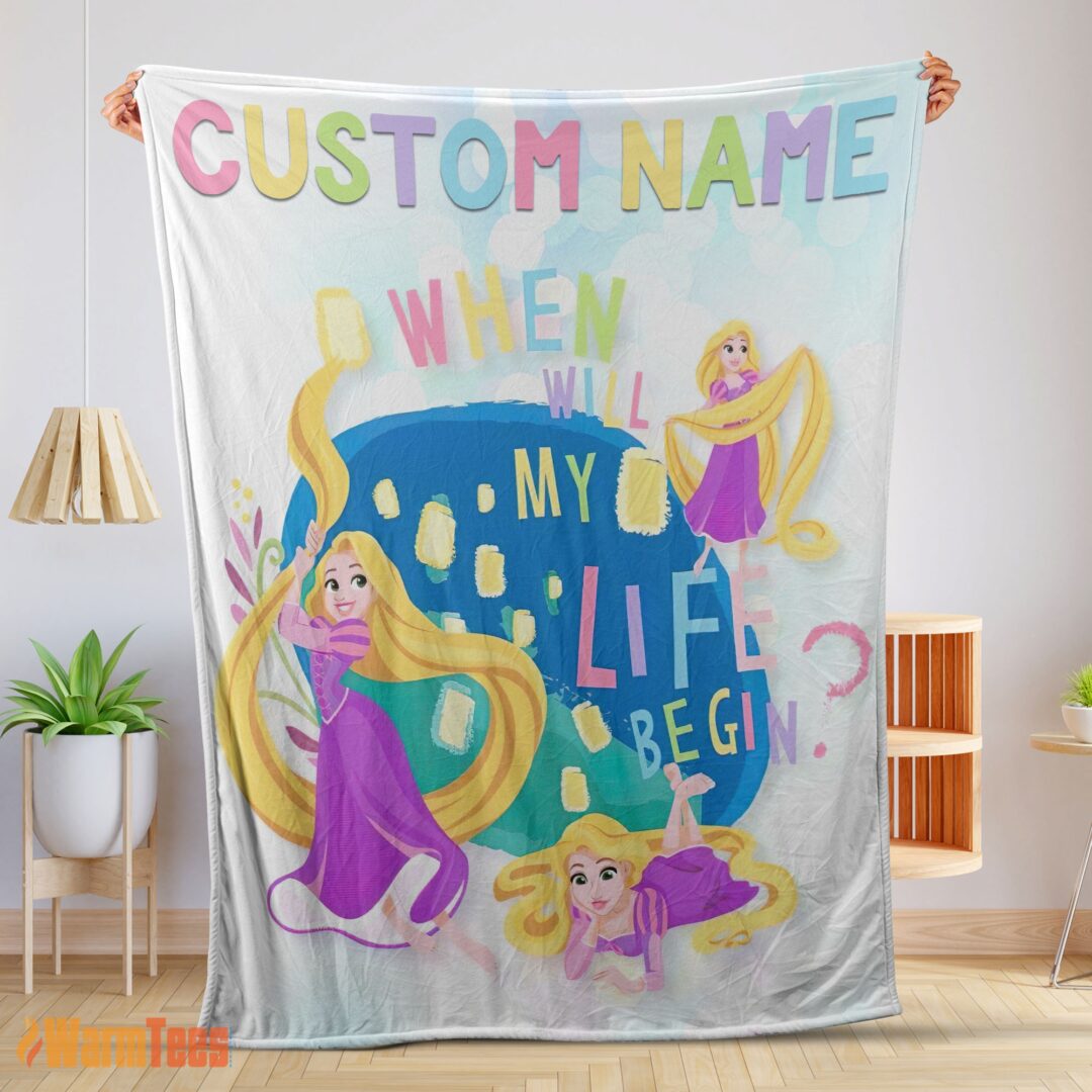 happy-disney-long-hair-princess-rapunzel-princess-blanket-fleece-customized-blanket-mk-01 Happy Disney Long Hair Princess Rapunzel Princess Blanket Fleece Customized Blanket