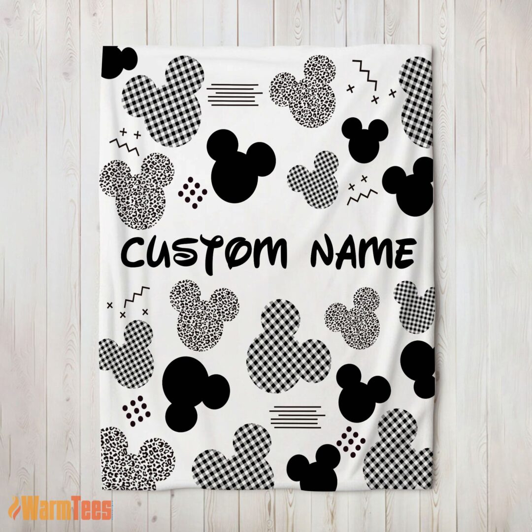happy-disney-mickey-logo-texture-blanket-fleece-customized-blanket-mk-02-1 Happy Disney Mickey Logo Texture Blanket Fleece Customized Blanket