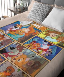 Happy Disney Oliver & Company Jenny Foxworth Oliver Dodger With Friends Blanket Fleece Customized Blanket - Image 2