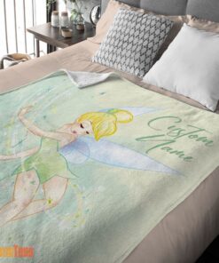 Happy Disney Peter Pan Tinker Bell Blanket Fleece Customized Blanket - Image 2