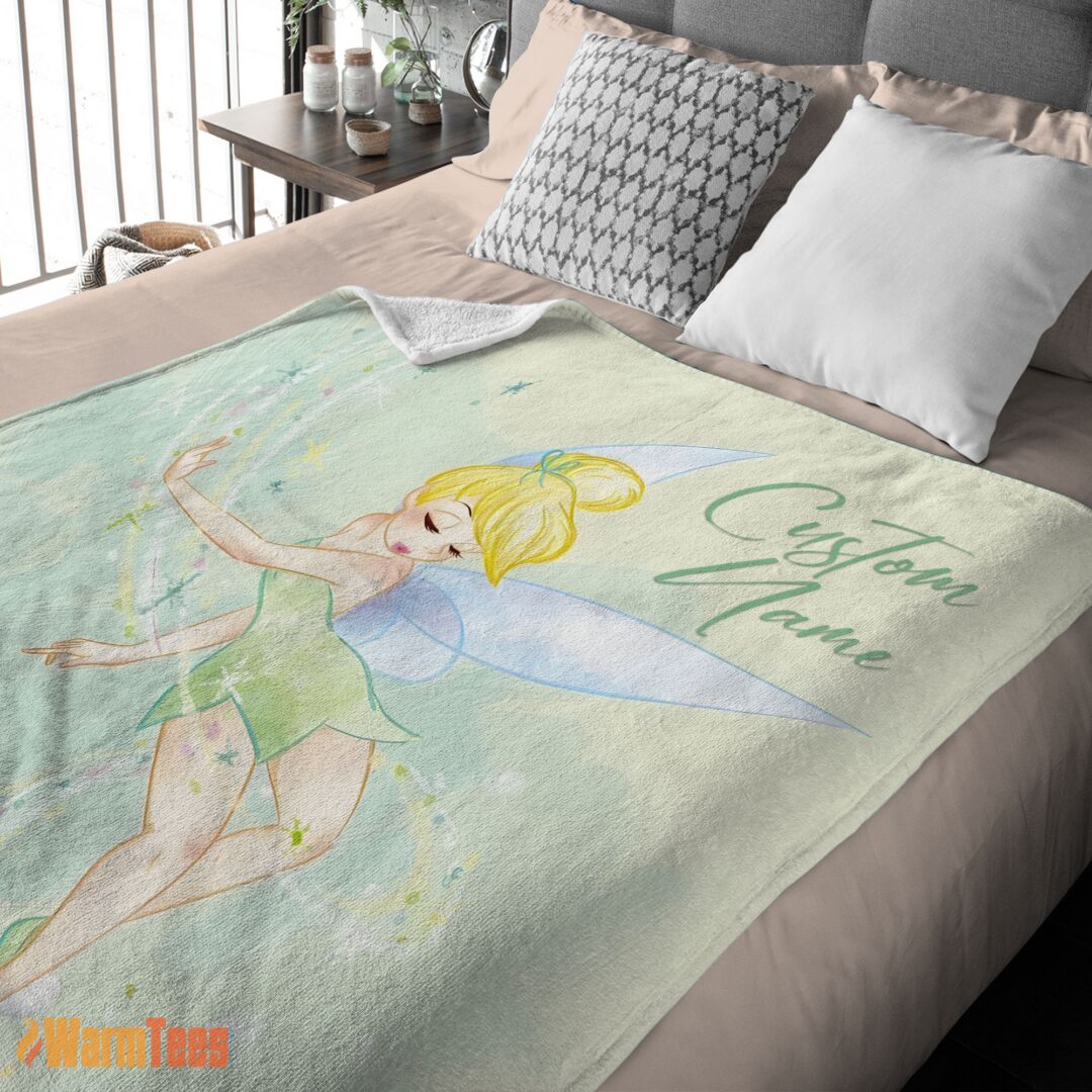 happy-disney-peter-pan-tinker-bell-blanket-fleece-customized-blanket-mk-03 Happy Disney Peter Pan Tinker Bell Blanket Fleece Customized Blanket - Image 2
