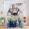 Happy Disney Pixar Buzz Lightyear And The Little Green Men Fleece Customized Blanket