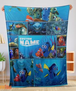 Happy Disney Pixar Cartoon Finding Nemo with Dory Velveteen Cute Blanket Fleece Customized Blanket