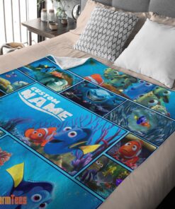 Happy Disney Pixar Cartoon Finding Nemo with Dory Velveteen Cute Blanket Fleece Customized Blanket - Image 2