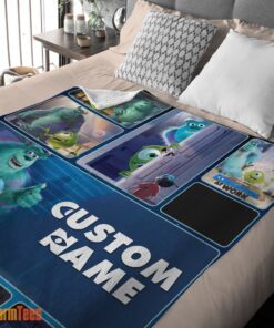 Happy Disney Pixar Mike & Sulley Monsters Inc Blanket Fleece Customized Blanket - Image 2
