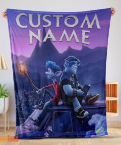 Happy Disney Pixar Onward Poster Blanket Fleece Customized Blanket