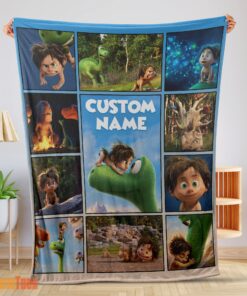 Happy Disney Pixar The Good Dinosaur Collage Poster Blanket Fleece Customized Blanket