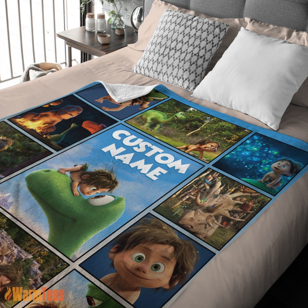 happy-disney-pixar-the-good-dinosaur-collage-poster-blanket-fleece-customized-blanket-mk-03 Happy Disney Pixar The Good Dinosaur Collage Poster Blanket Fleece Customized Blanket - Image 2