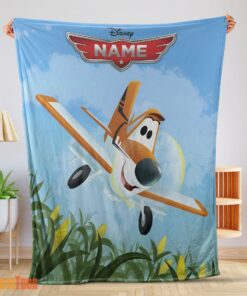 Happy Disney Planes Movie Dusty Crophopper Blanket Fleece Customized Blanket