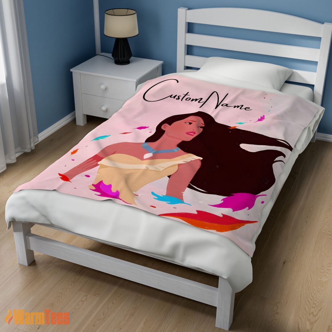 happy-disney-pocahontas-blanket-fleece-customized-blanket-mk-02 Happy Disney Pocahontas Blanket Fleece Customized Blanket - Image 3