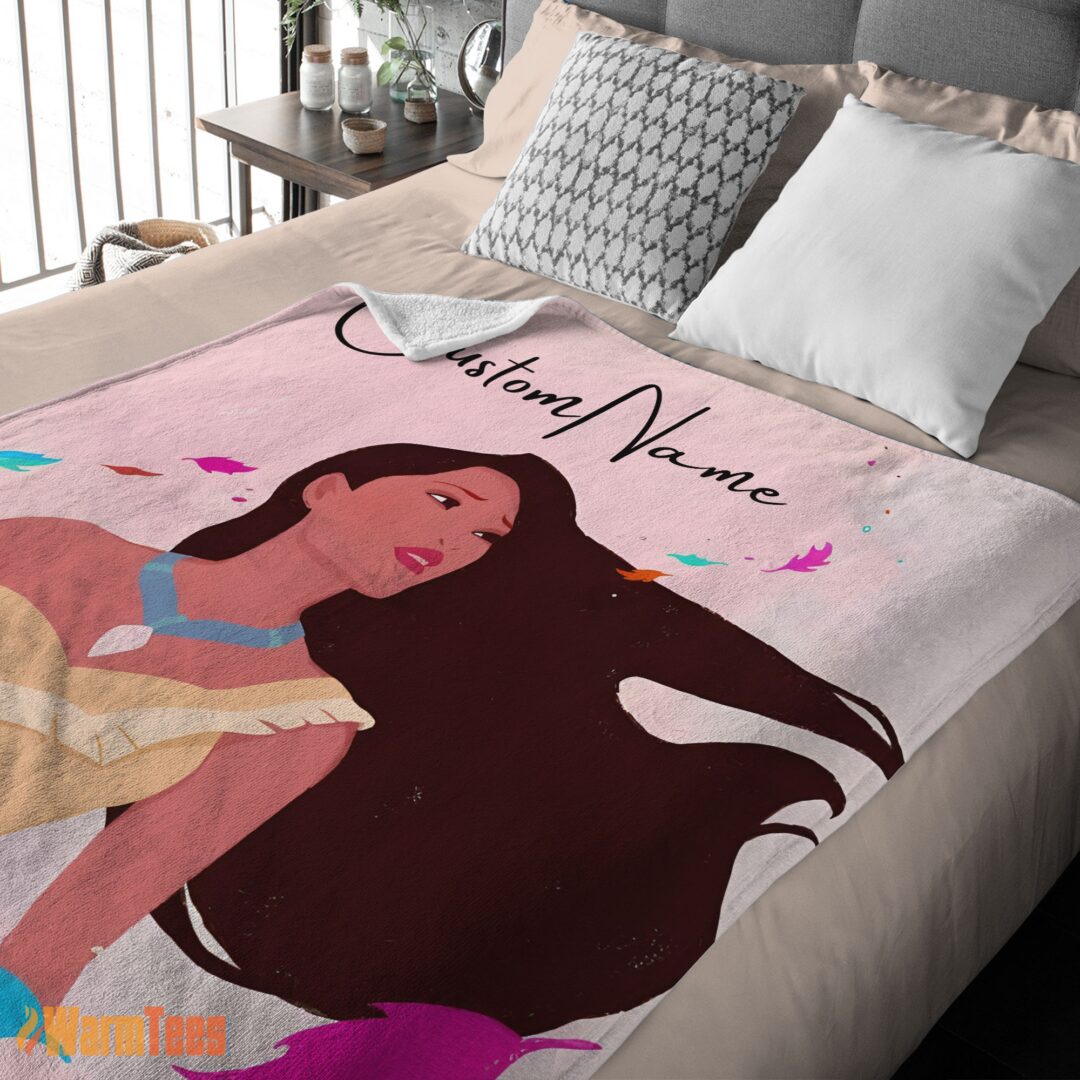 happy-disney-pocahontas-blanket-fleece-customized-blanket-mk-03 Happy Disney Pocahontas Blanket Fleece Customized Blanket - Image 2