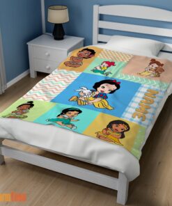 Happy Disney Princess Baby Princess Blanket Fleece Customized Blanket - Image 3