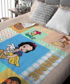 Happy Disney Princess Baby Princess Blanket Fleece Customized Blanket - Image 2