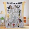 Happy Disney Princess The Fun Never Stops Blanket Fleece Customized Blanket