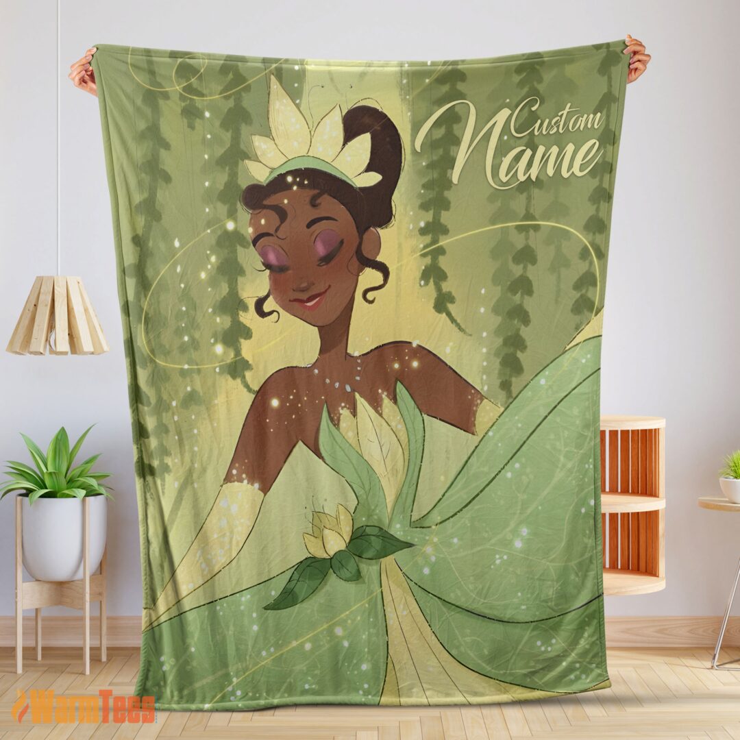 happy-disney-princess-tiana-blanket-fleece-customized-blanket-mk-01-1 Happy Disney Princess Tiana Blanket Fleece Customized Blanket