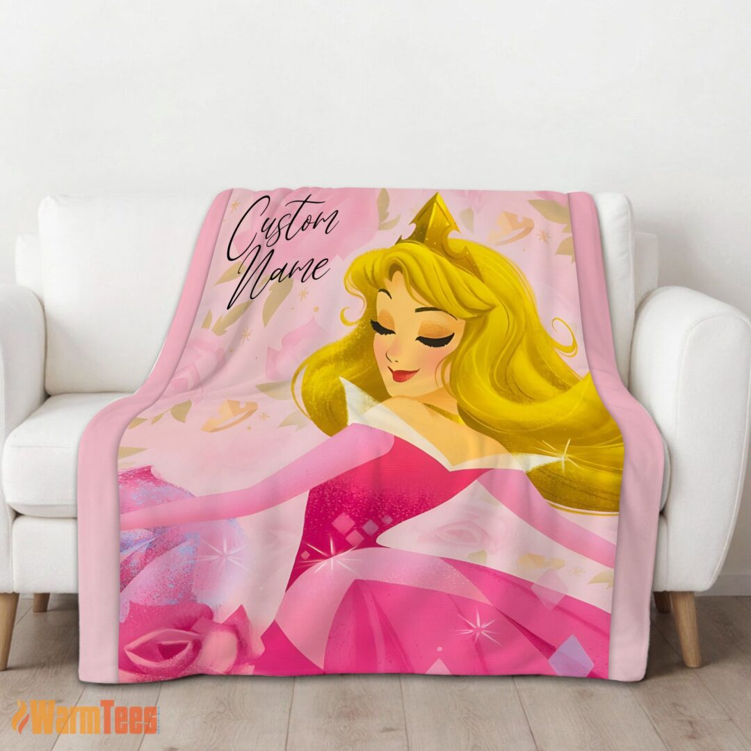 happy-disney-sleeping-beauty-aurora-princess-blanket-fleece-customized-blanket-mk-01 Happy Disney Sleeping Beauty Aurora Princess Blanket Fleece Customized Blanket - Image 2