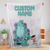 Happy Disney Sulley & Boo Monsters Inc Blanket Fleece Customized Blanket