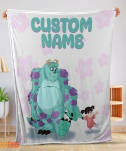 Happy Disney Sulley & Boo Monsters Inc Blanket Fleece Customized Blanket