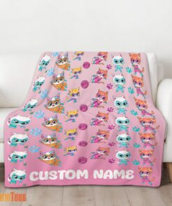 Happy Disney SuperKitties Squad Purr-fect Heroes Blanket Fleece Customized Blanket - Image 2