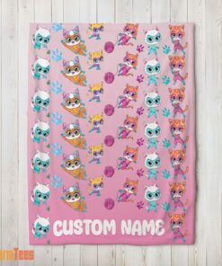 Happy Disney SuperKitties Squad Purr-fect Heroes Blanket Fleece Customized Blanket