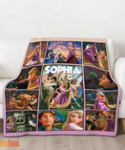 Happy Disney Tangled Collage Blanket Fleece Customized Blanket - Image 2