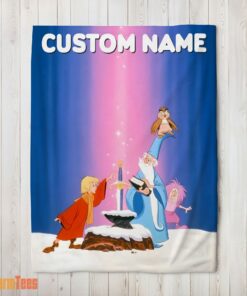 Happy Disney The Sword In The Stone Magic And Wonder Blanket Fleece Customized Blanket