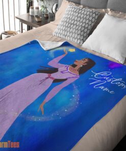 Happy Disney Wish Asha Princess Blanket Fleece Customized Blanket - Image 2