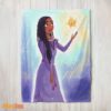 Happy Disney Wish Asha Princess Star Blanket Fleece Customized Blanket