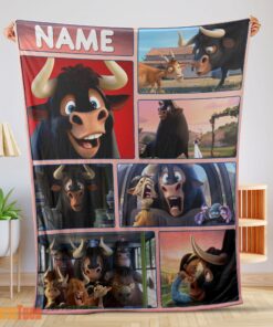 Happy Ferdinand And Friends The Gentle Bull's Journey Blanket Fleece Customized Blanket
