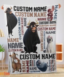 Happy Ferdinand The Bull And Friends Blanket Fleece Customized Blanket