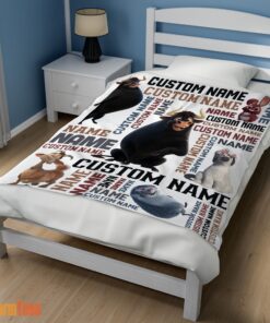 Happy Ferdinand The Bull And Friends Blanket Fleece Customized Blanket - Image 3