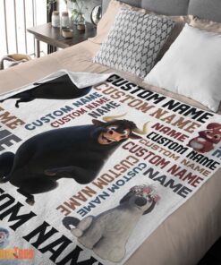 Happy Ferdinand The Bull And Friends Blanket Fleece Customized Blanket - Image 2