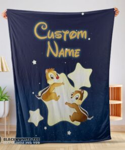 Happy Hot Disney Cartoon Chip And Dale Cute Blanket Fleece Customized Blanket