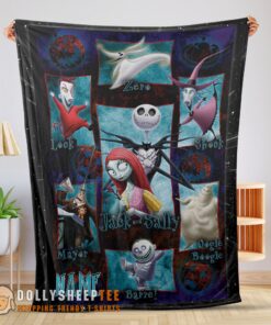 Happy Hot The Nightmare Before Christmas Jack Skellington Family Halloween Customized Blanket