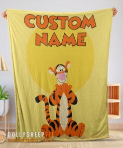 Happy Hot Winnie The Pooh Tigger Blanket Fleece Customized Blanket