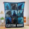 Happy King Of The Monsters Godzilla Blanket Fleece Customized Blanket