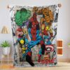Happy Marvel Comics Superhero Blanket Fleece Customized Blanket