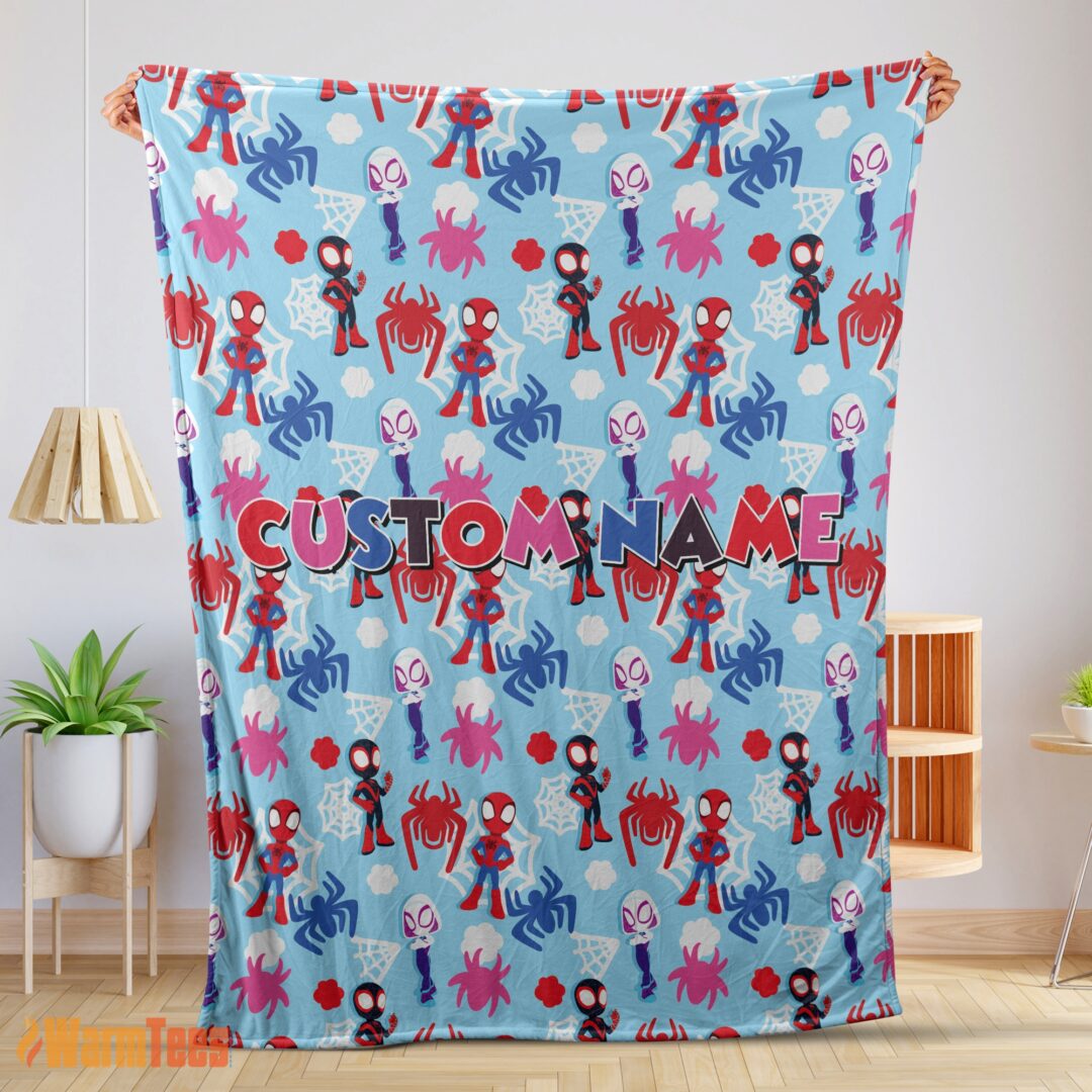 happy-marvel-superhero-spidey-and-his-amazing-friends-birthday-cute-blanket-fleece-customized-blanket-mk-01-1 Happy Marvel Superhero Spidey and His Amazing Friends Birthday Cute Blanket Fleece Customized Blanket