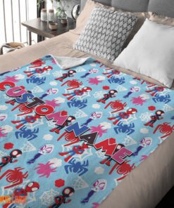 Happy Marvel Superhero Spidey and His Amazing Friends Birthday Cute Blanket Fleece Customized Blanket - Image 2