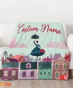 Happy Mary Poppins Film Classic Movie Blanket Fleece Customized Blanket - Image 2