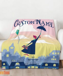 Happy Mary Poppins Returns Holiday Blanket Fleece Customized Blanket - Image 2