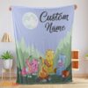 Happy Nelvana The Care Bears Family Camping Fleece Blanket – Customize Blanket