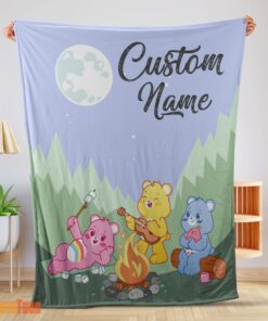 Happy Nelvana The Care Bears Family Camping Fleece Blanket – Customize Blanket