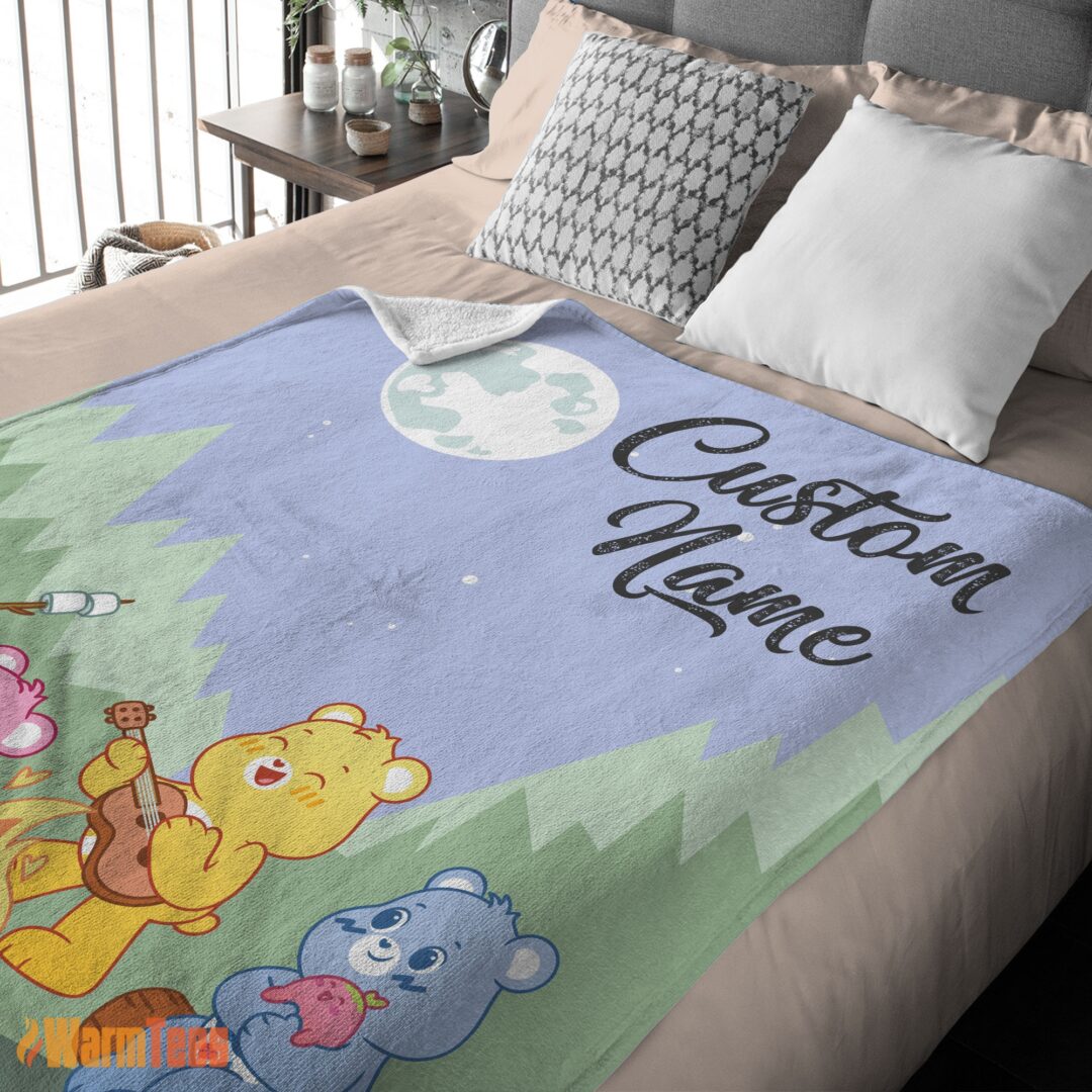 happy-nelvana-the-care-bears-family-camping-fleece-blanket-e28093-customize-blanket-mk-03 Happy Nelvana The Care Bears Family Camping Fleece Blanket – Customize Blanket - Image 2