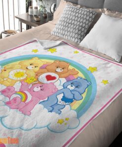 Happy Nelvana The Care Bears Family Fleece Blanket – Customize Blanket - Image 2