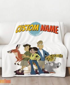 Happy Nice Wild Kratts Characters Blanket Fleece Customized Blanket - Image 2