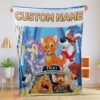 Happy Oliver & Company With Friends Drive Taxi Blanket Fleece Customized Blanket