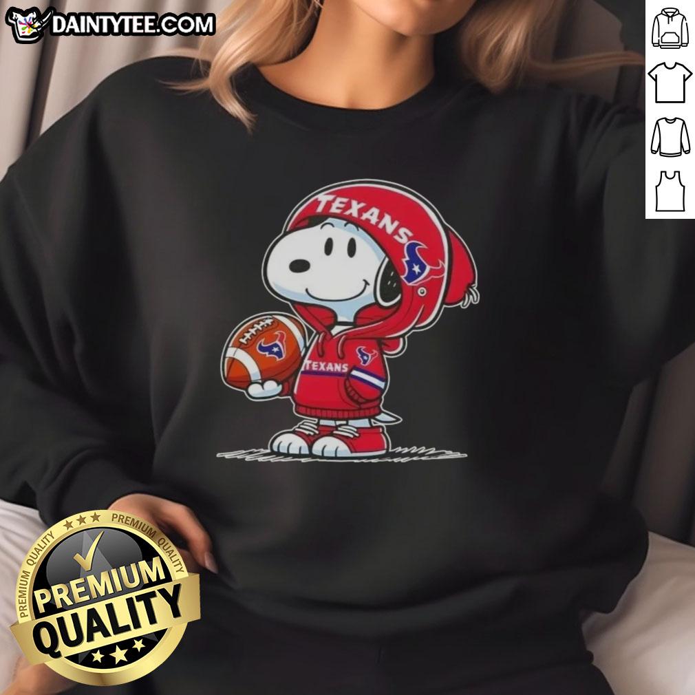 happy-peanuts-snoopy-wearing-hoodie-houston-texans-and-smilling-at-fans-sweatshirt Alt Text: Happy Peanuts Snoopy wearing a Houston Texans hoodie, smiling at fans while showcasing his stylish sweatshirt.