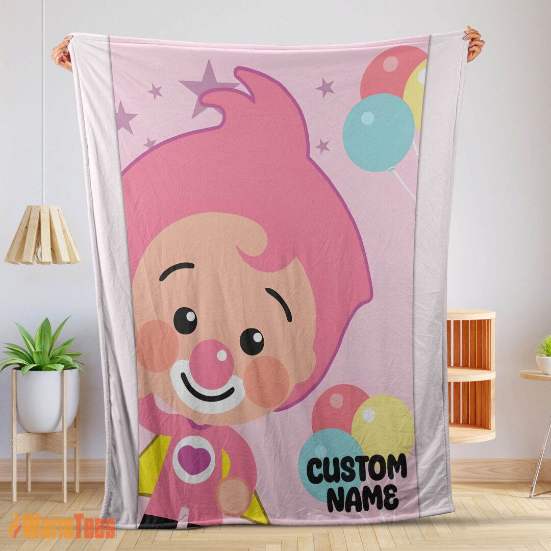 happy-pink-plim-plim-love-blanket-fleece-customized-blanket-mk-01-1 Happy Pink Plim Plim Love Blanket Fleece Customized Blanket